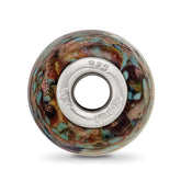 Ster.Silver Reflections Multi-color Glitter Desert Sunset Fenton Glass Bead